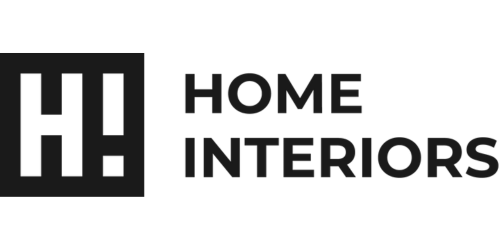 Home Interiors logo with stylized 'H' on a white background