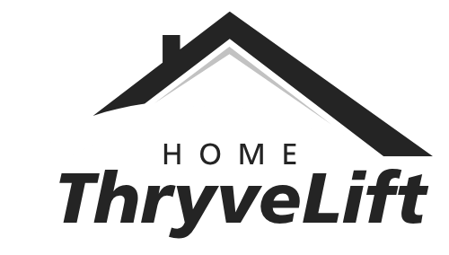 ThryveLift logo with a house icon on a green background