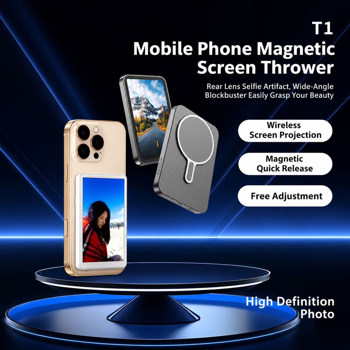 Magnetic Phone Selfie Monitor